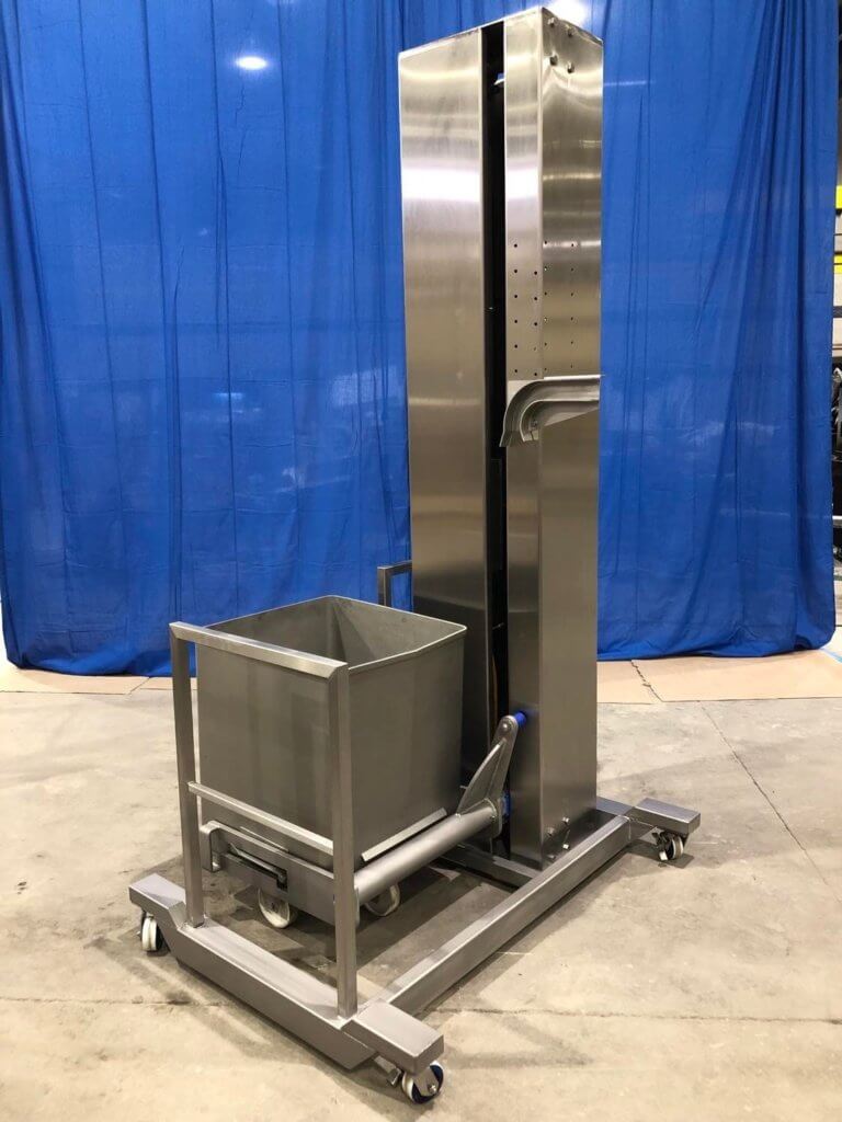Cart Lift, stainless steel construction