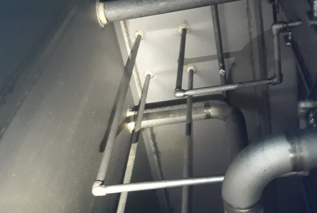 Liquid in through roof