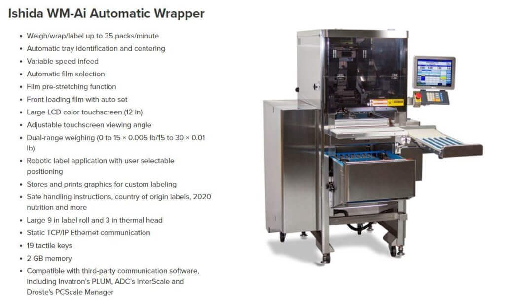 Ishida WM-AI Automatic Wrapper Machine