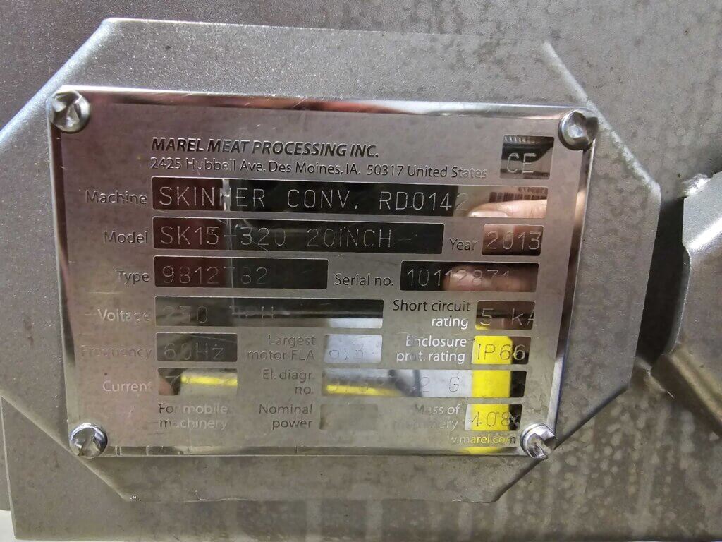 TOWNSEND SK15-320 20" Automatic Skinner