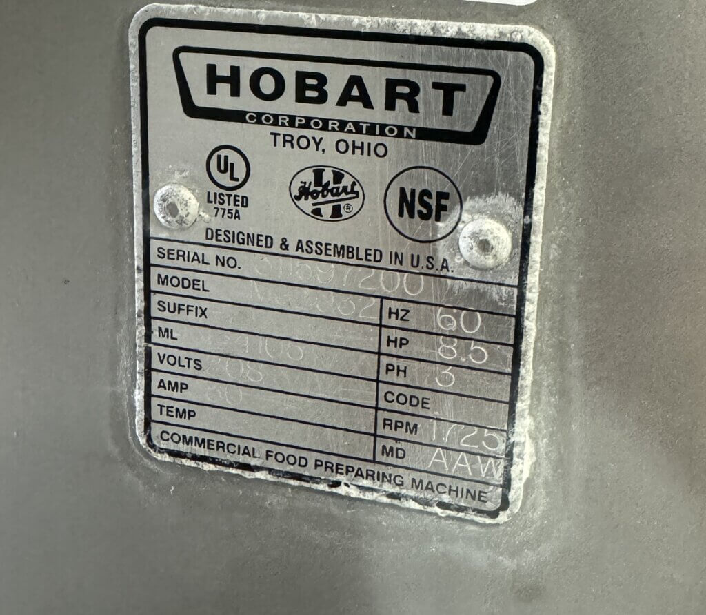 Hobart MG2032 Mixer Grinder