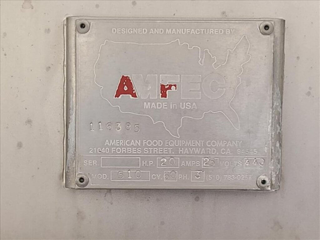 AMFEC 510 Dual Shaft Paddle Mixer