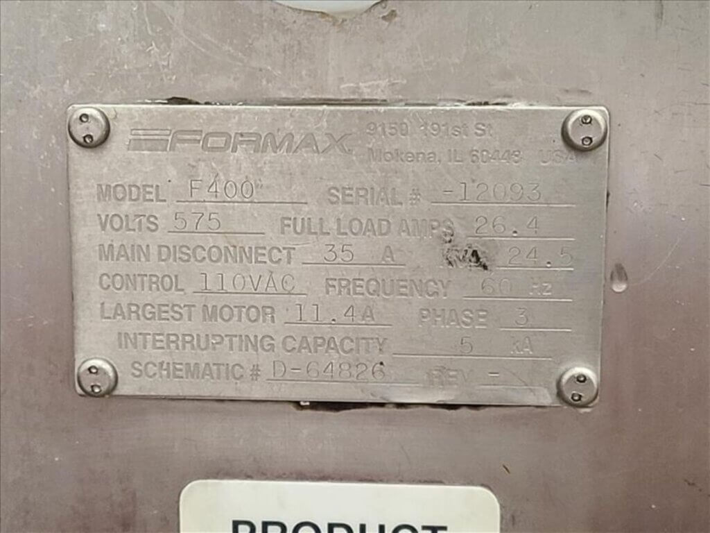 FORMAX F 400 FORMING MACHINE