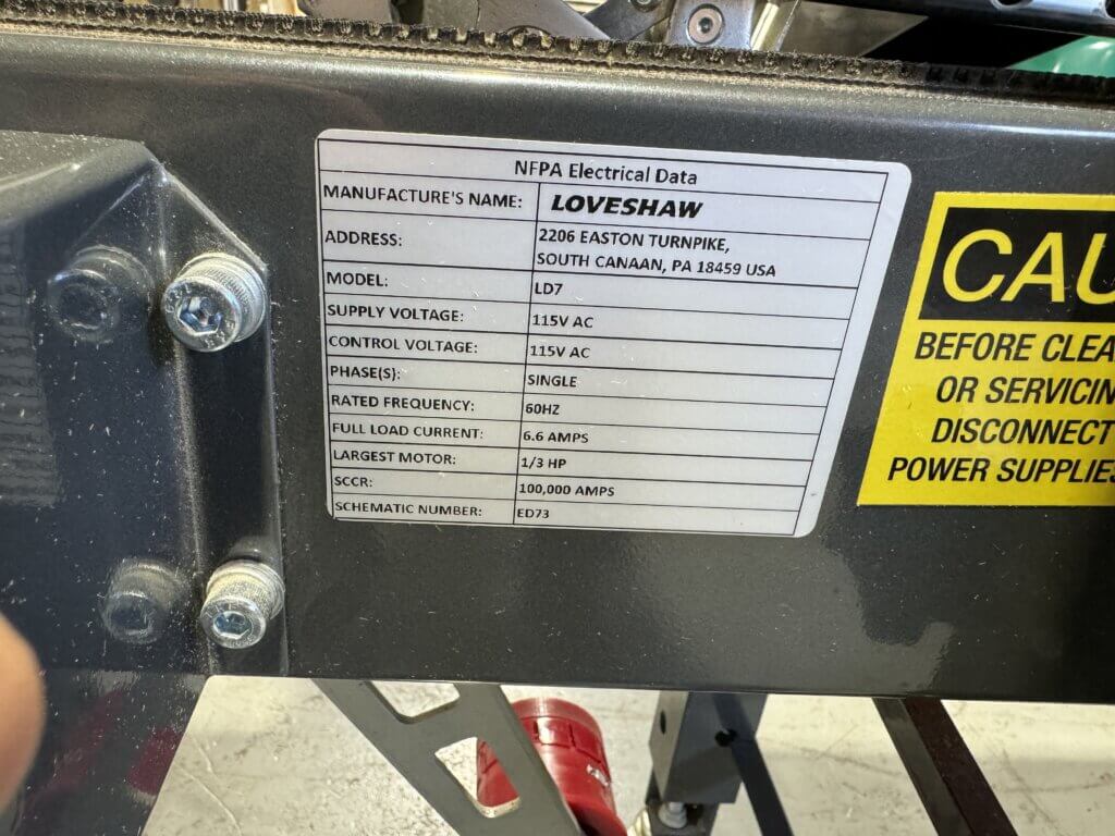 Little David LD7/2 Case Sealer