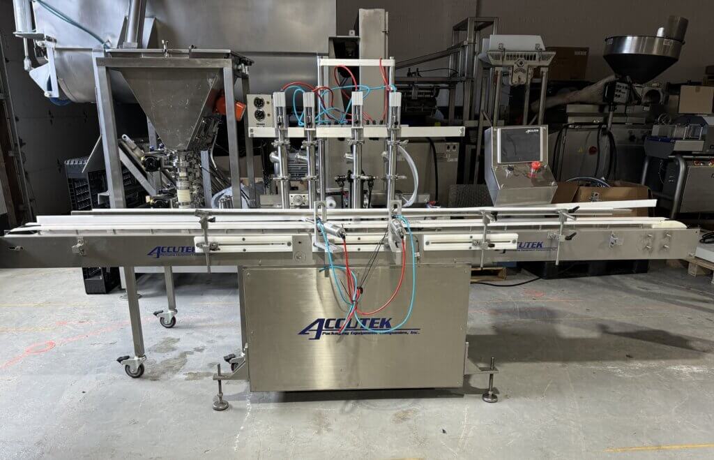 ACCUTEK 02.523.000 Four Head Volumetric Piston Filler