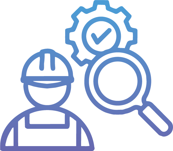 On-site equipment assessment icon