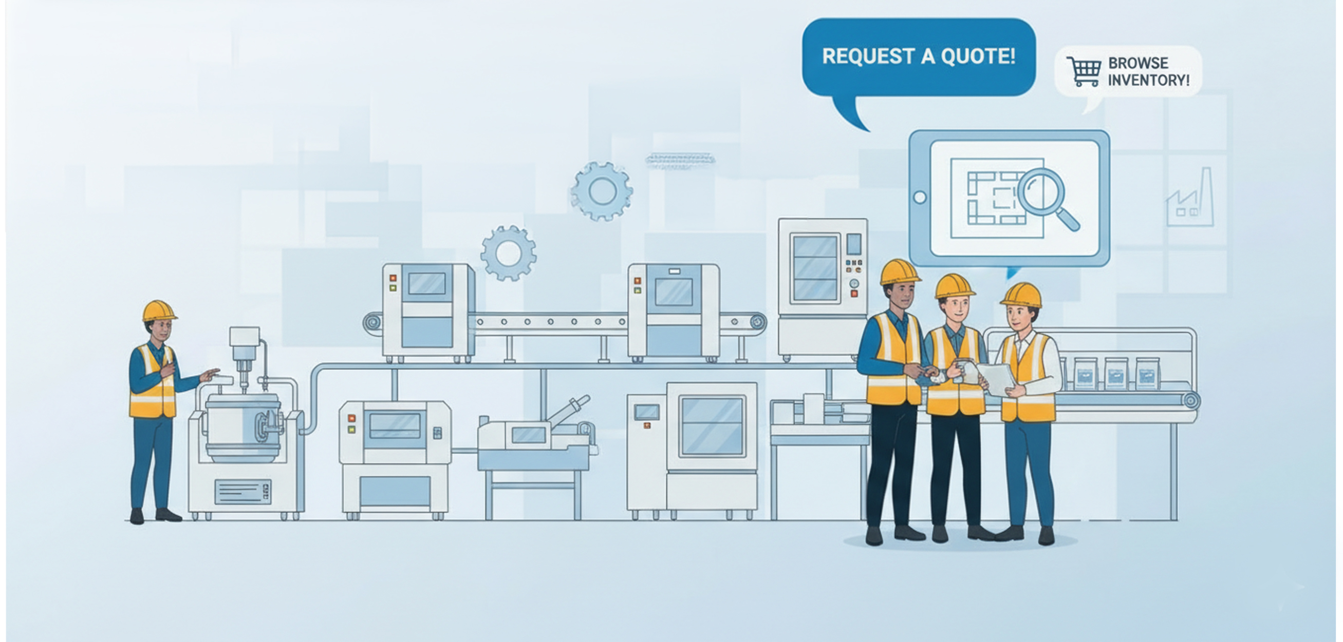 M&M Equipment reconditioning process diagram